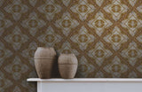 34904-3 Vasmara Beige Brown Taupe White Leopard Abstract Wallpaper - wallcoveringsmart