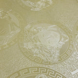 38461-1 Versace Gold Metallic Medusa Wallpaper