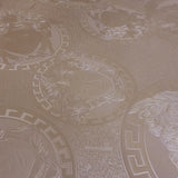 38461-2 Versace Dust Pink Rose Gold Metallic Medusa Wallpaper