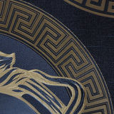 38611-7 Versace Black Bronze Brass Medusa Wallpaper