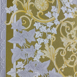 38704-5 Versace Gray Gold Baroque Multi Panel Wallpaper