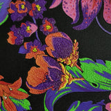 38706-1 Floral Barocco Black Neon Textured Versace Wallpaper