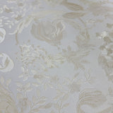 38706-3 Versace White Ivory Barocco Floral Wallpaper