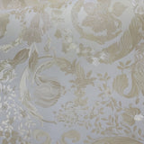 38706-3 Versace White Ivory Barocco Floral Wallpaper