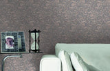 34326-5 Butterfly Barocco Gray Off-white Taupe Wallpaper - wallcoveringsmart