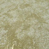 8597-04 Yellow sand gold metallic cracks Plain faux plaster Wallpaper