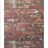WM3128501 Red brown orange faux rustic brick 3D Loft Wallpaper - wallcoveringsmart