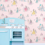 DI0969 York Disney Wallpaper Princess Pretty Elegant Unpasted Pink Wallcoverings