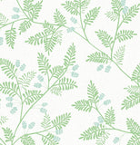 4074-26600 Ardell Light Green Botanical Wallpaper