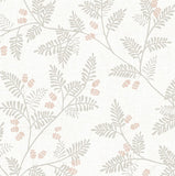 4074-26604 Ardell Taupe Botanical Wallpaper