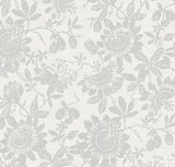 4074-26629 Helen Light Grey Floral Trail Wallpaper