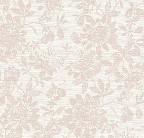 4074-26630 Helen Mauve Floral Trail Wallpaper