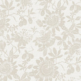 4074-26633 Helen Taupe Floral Trail Wallpaper