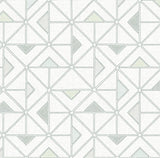 4074-26634 Jekyl Green Triangles Wallpaper