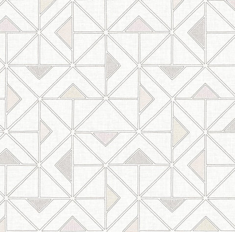 4074-26637 Jekyl Neutral Triangles Wallpaper