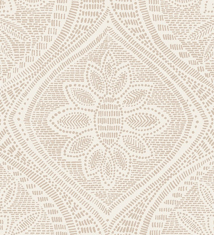 4074-26640 Scout Blush Floral Ogee Wallpaper