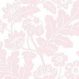 4074-87374 Augusta Pink Flock Damask Wallpaper