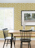4080-15910 Lizette Mustard Charming Floral Wallpaper