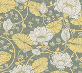 4080-83120 Eva Yellow Lotus Dreams Wallpaper