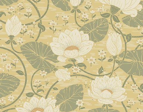 4080-83123 Eva Light Yellow Lotus Dreams Wallpaper