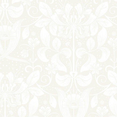 4080-83130 Berit Bone Floral Crest Wallpaper