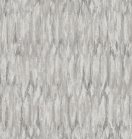 4105-86605 Kintana Silver Abstract Trellis Wallpaper