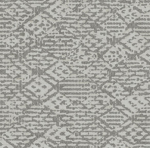 4105-86621 Helene Pewter Glitter Geometric Wallpaper