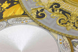 34901-1 Decorative Plates Circles Noell Bright Modern Textured Wallpaper roll Medusa