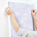 DI0961 York Disney Frozen 2 Snowflake Unpasted Purple Wallpaper