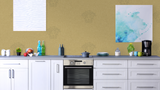 32950-3 Design Panel Medusa Gold Wallpaper - wallcoveringsmart