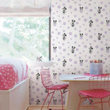 DI1028 York Wallcoverings Minnie Mouse Disney Kids Wallpaper Dots Lilac