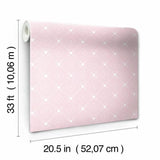 DI0979 York Wallpaper Disney Mickey Mouse Argyle Unpasted Pink Wallcoverings