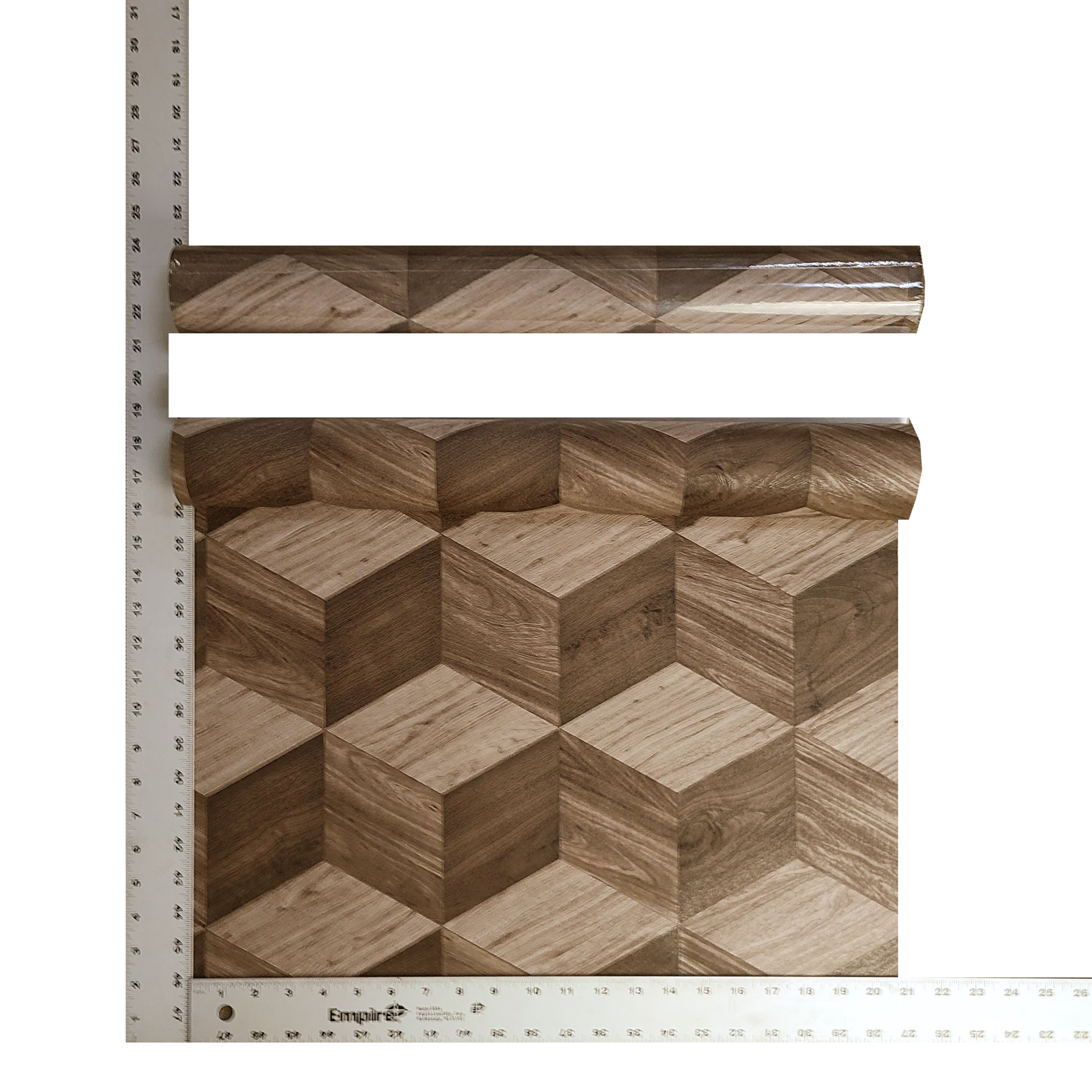 WMNF23212301 brown geometric cube 3D illusion textured Wallpaper –  wallcoveringsmart