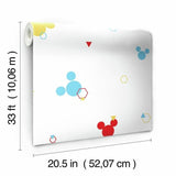 DI0930 York Disney Mickey Mouse Geo Unpasted Primary Wallpaper