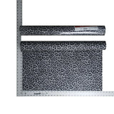 255055 Portofino black silver glitter metallic leopard textured animal skin Wallpaper