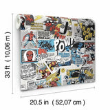 DI0944 York Wallpaper Marvel Comics Pow Unpasted Primary Wallcoverings