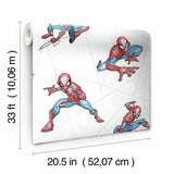 DI0939 York Wallpaper Spider-Man Fracture Unpasted Primary Wallcoverings