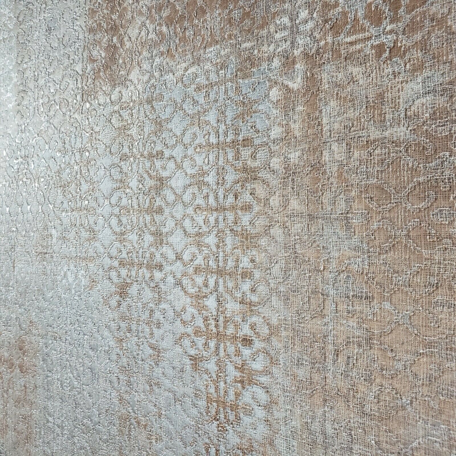 M5657 Murella Gray Silver metallic vintage Rug Textured Moroccan 