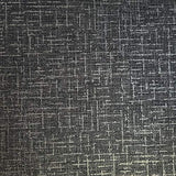 WMDE12011601 Black charcoal champagne gold metallic plain faux fabric textured 3D wallpaper