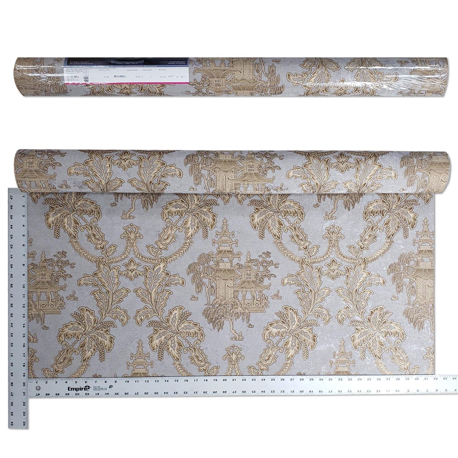 2972-86175 Yawen Gold String Wallpaper – wallcoveringsmart