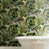 AT7071 Banana Leaf Sure Strip Wallpaper - wallcoveringsmart