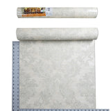 75903 Victorian Beige ivory Grey damask faux plaster Wallpaper 