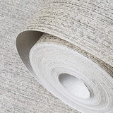 305032 Portofino Non-woven Plain Metallic gray Silver Wallpaper