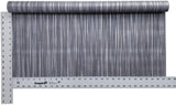 WM8803601 Wallpaper gray black silver metallic Textured faux grasscloth bamboo