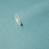 77008 Teal Green-Blue Faux Grass Sack Grasscloth Wallpaper