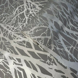 WM30094301 Trees branches dark gray silver Metallic Textured Wallpaper