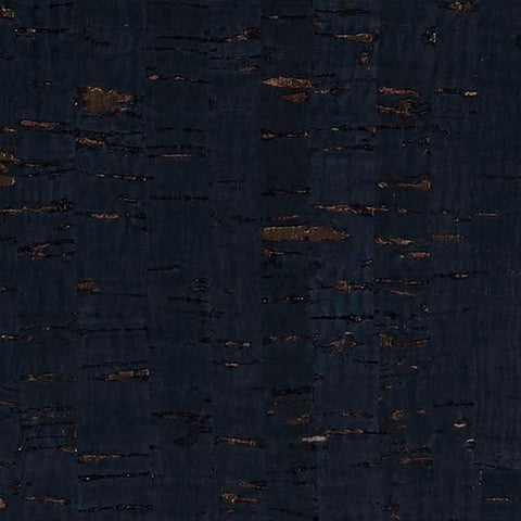 8653 Enchanted Woods Captivating Night Navy blue gold natural cork wallpaper