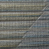 M16039 Textured Wallpaper Blue Gray Gold Diamond Stripes pattern Faux grasscloth