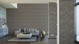 93583-6 Versace 3 Barocco Flowers Gray Taupe Wallpaper - wallcoveringsmart