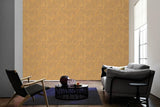 93588-2 Gold Orange Barocco Floral Textured Wallpaper - wallcoveringsmart